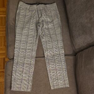 Women's Gray Plaid Pants